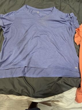 Relaxed Short Sleeve Tee in Periwinkle Blue